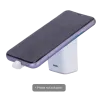 Soporte con alarma antihurto EAS - Apto para teléfonos móviles - Conexión con cable Lightning (iPhone) - Alarma acúst...