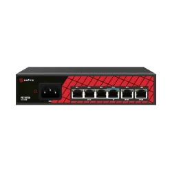 Safire Switch Hi-PoE - 4 puertos PoE + 2 Uplink RJ45 - Velocidad de puertos 10/100Mbps - 3 Puertos PoE+ 30W + 1 Puert...