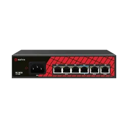 Safire Switch Hi-PoE - 4 puertos PoE + 2 Uplink RJ45 - Velocidad de puertos 10/100Mbps - 3 Puertos PoE+ 30W + 1 Puert...