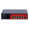 Safire Switch Hi-PoE - 4 puertos PoE + 1 Uplink RJ45 + 1 Uplink SFP - Velocidad de puertos Gigabit 10/100/1000Mbps - ...