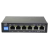 Switch PoE - 4 puertos PoE + 2 Uplink RJ45 - Velocidad hasta 100 Mbps en todos los puertos - Hasta 60W en total para ...