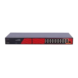 Safire Switch Hi-PoE - 16 Puertos PoE + 2 Uplink RJ45 + 1 Uplink SFP - Hibrido 15x10/100Mbps + 4x10/100/1000Mbps - 14...