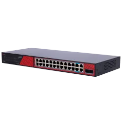 Safire Switch Hi-PoE - 24 puertos + 2 SFP Uplink + 2 Uplink RJ45 - Velocidad de puertos Gigabit 10/100/1000 Mbps - 22...