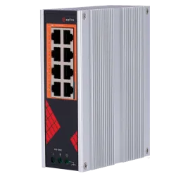 Safire Switch Industrial Alimentación AC 90~264V - 8 puertos Gigabit 10/100/1000Mbps - 6 Puertos PoE+ 30W + 2 Puertos...