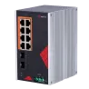 Safire Switch Industrial Alimentación AC y DC - 8 puertos Gigabit + 2 SFP Gigabit - 6 Puertos PoE+ 30W + 2 Puertos Hi...