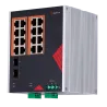 Safire Switch Industrial Alimentación AC y DC - 16 puertos Gigabit + 2 SFP Gigabit - 12 Puertos PoE+ 30W + 4 Puertos ...