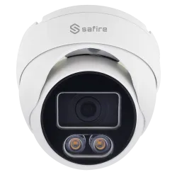 Cámara Turret Safire Gama PRO - 5 Mpx high performance CMOS Night Color - Salida 4 en 1 - Lente 3.6 - White Light, Al...