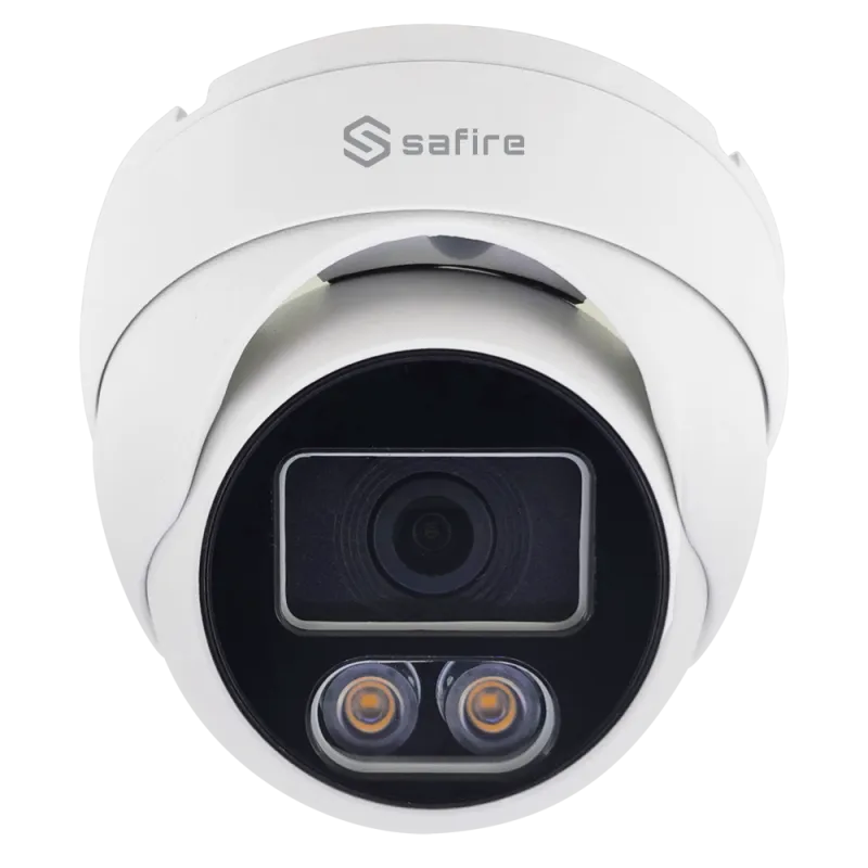 Cámara Turret Safire Gama PRO - 5 Mpx high performance CMOS Night Color - Salida 4 en 1 - Lente 3.6 - White Light, Al...