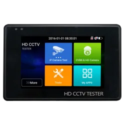Comprobador CCTV multifuncional de muñeca - Admite cámaras HDTVI, HDCVI, AHD, CVBS e IP - Resolución de tester hasta ...