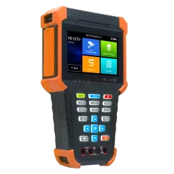 Comprobador CCTV multifuncional - Admite cámaras HDTVI, HDCVI, AHD, CVBS e IP - Resolución de tester hasta 4K - Panta...