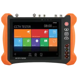 Comprobador CCTV multifuncional - Admite cámaras HDTVI, HDCVI, AHD, CVBS e IP - Resolución de tester hasta 4K - Panta...