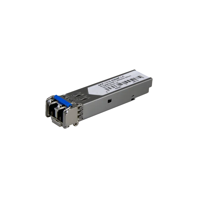 Módulo transceptor SFP - TRx 1310 nm - Fibra monomodo - Conector LC UPC dúplex - Máximo 20 km - 1.25Gb/s - 1000Base-LX