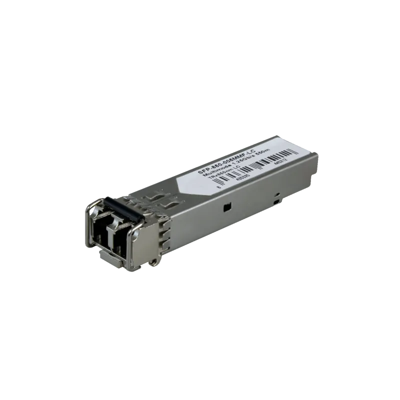 Módulo transceptor SFP - TRx 850 nm - Fibra multimodo - Conector LC dúplex - Máximo 550 m - 1.25Gb/s - 1000Base-SX