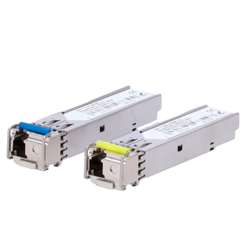 Pareja de módulos transceptores SFP - Tx 1550/1310 nm Rx 1310/1550 nm - Fibra monomodo - Conector LC Simplex - BiDi -...