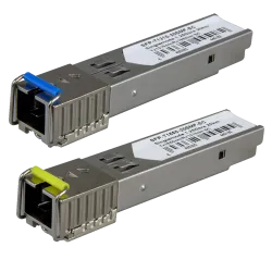 Pareja de módulos transceptores SFP - Tx 1550/1310 nm Rx 1310/1550 nm - Fibra monomodo - Conector SC Simplex - BiDi -...