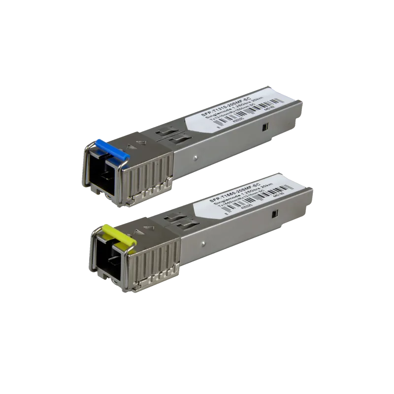 Pareja de módulos transceptores SFP - Tx 1550/1310 nm Rx 1310/1550 nm - Fibra monomodo - Conector SC Simplex - BiDi -...