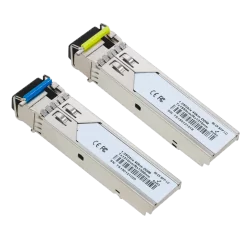 Pareja de módulos transceptores SFP - Tx 1550/1310 nm Rx 1310/1550 nm - Fibra monomodo - Conector LC Simplex - BiDi ...