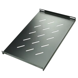 Bandeja para Rack - Medida máxima 300 mm x 465 mm - Anclajes laterales - Rejillas de ventilación - Material metálico