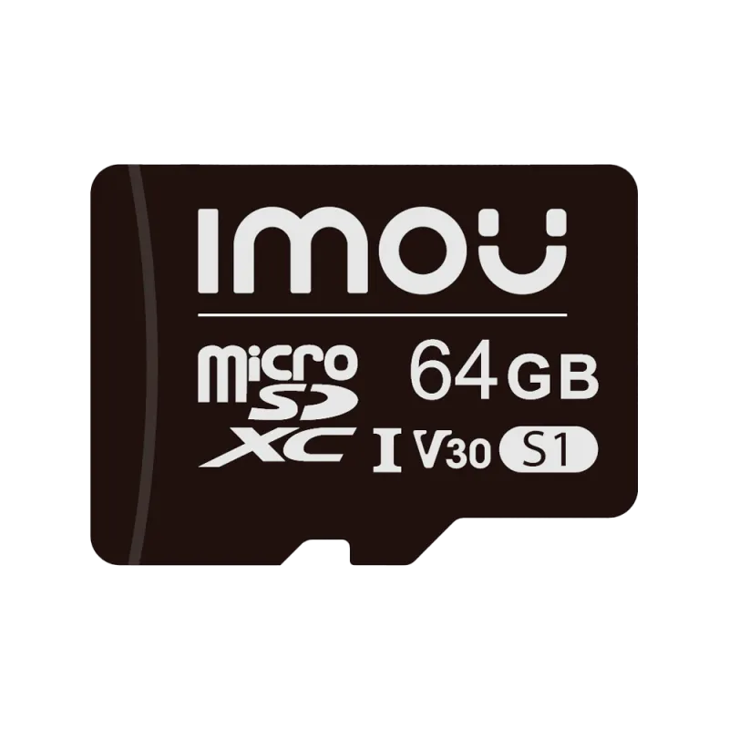 Imou Tarjeta de memoria Micro SD Clase 10 64GB - Compatible para camaras de vigilancia - Clase 10 / V30 - Uso en inte...