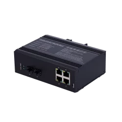 Switch PoE Marca Blanca - Montaje en carril DIN - 4 Puertos Gigabit + 2 SFP Gigabit - 90W puertos 1 o 2 / 30W puerto ...