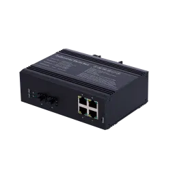 Switch PoE Marca Blanca - Montaje en carril DIN - 4 Puertos Gigabit + 2 SFP Gigabit - 90W puertos 1 o 2 / 30W puerto ...