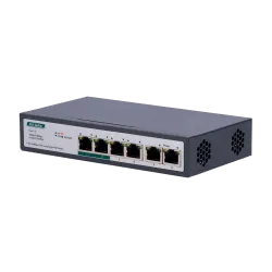 Switch PoE - 4 puertos PoE+ FE + 2 FE Uplink - Velocidad 4 x10/100Mbps + 2 x10/100Mbps - 2 Puertos PoE para hasta 800...