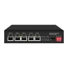 Switch PoE - 5 puertos PoE + 1 SFP - Velocidad de puertos 10/100/1000 Mbps - 1xHi-PoE (60W) + 2xPoE+ (30W) + 2x24/48V...