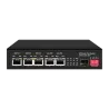 Switch PoE - 5 puertos PoE + 1 SFP - Velocidad de puertos 10/100/1000 Mbps - 1xHi-PoE (60W) + 2xPoE+ (30W) + 2x24/48V...