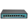 Switch PoE - 8 puertos PoE + 1 Uplink + 1 SFP GIGA - Velocidad de puertos 10/100/1000 Mbps - 65W puerto 1 / 30W puert...