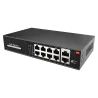 Switch PoE - 8 puertos PoE + 2 Uplink RJ45 - Velocidad 10/100 Mbps - Funciones: Ai VLan/QOS/CCTV Extend/PoE - Norma I...