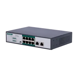 Switch PoE - 8 puertos PoE FE + 2 GE - Velocidad 8 x10/100Mbps + 2 x10/100/1000Mbps - 8 puertos PoE+ para hasta 800m ...