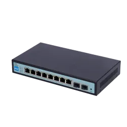 Switch PoE - 8 puertos PoE Gigabit + 2 SFP Gigabit - 30 W por puerto / Máximo 96W - 1 Puerto Hi-PoE hasta 46W - VLAN/...