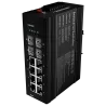 Switch PoE Marca Blanca - Montaje en carril DIN - 8 Puertos Gigabit + 4 SFP Gigabit - 90W puertos 1 y 2 / 30W puerto ...