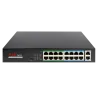 Switch PoE - 16 puertos RJ45 + 2 RJ45 Uplink - 16x 10/100Mbps + 2x 10/100/1000Mbps - 16 Puertos PoE 802.3af/at hasta ...