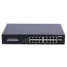 Switch PoE - 16 puertos RJ45 + 2 SFP Uplink - 16x 10/100/1000Mbps + 2x 10/100/1000Mbps - 16 Puertos PoE 802.3af/at ha...