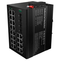 Switch PoE Marca Blanca - Montaje en carril DIN - 24 Puertos Gigabit + 4 SFP Gigabit - 90W puertos 1-2 23-24/30W puer...