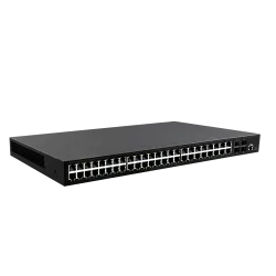 Switch PoE Gestionable - 48 puertos PoE + 4 Gigabit SFP - Velocidad 10/100/1000 Mbps - 30 W por puerto 802.3af/at / M...