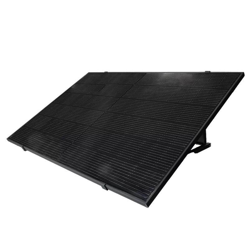 TSUN Kit Solar Pop Up - Panel Full Black 400W - Microrinversor MS400 400W - Soporte para instalación en suelo - Conex...