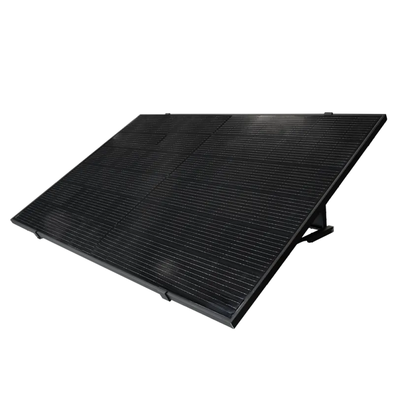 TSUN Kit Solar Pop Up - Panel Full Black 400W - Microrinversor MS400 400W - Soporte para instalación en suelo - Conex...