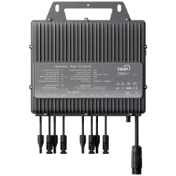 TSUN Microinversor - Potencia 3000W - 4 entradas MPPT - Eficiencia de 97.2% - Módulo de comunicación Wi-Fi - APP WEB...