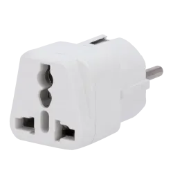 Adaptador - Enchufe Tipo G (UK) a Enchufe Tipo F (EU) - Voltaje 250V AC - Corriente Máxima de Salida 10-16 A - Colo...