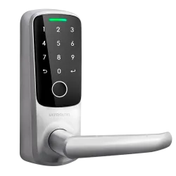Cerradura inteligente Anviz Ultraloq - Huella, PIN y App - 50 usuarios | WiFi y Bluetooth - Autónoma 4 x pilas AA - A...