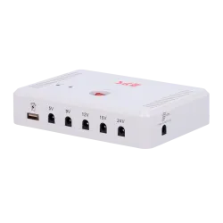 Batería recargable - Entrada 12.7 VDC - Salidas 5/9/12/19/24 V - Composición de la batería Li-Ion - Conector cámara
