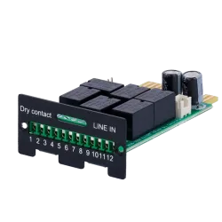 Minitarjeta de contacto seco - Para instalación en slot SNMP de UPS - Conexión a dispositivo de monitorización - Info...
