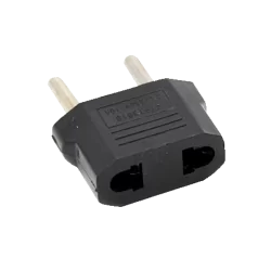 Adaptador - Enchufe Tipo A (USA) a Enchufe Tipo F (EU) - Voltaje 250V AC - Corriente Máxima de Salida 10 A - Color ...