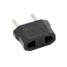 Adaptador - Enchufe Tipo A (USA) a Enchufe Tipo F (EU) - Voltaje 250V AC - Corriente Máxima de Salida 10 A - Color ...