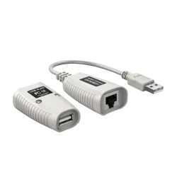 Extensor USB - 1 emisor USB a RJ45 - 1 receptor RJ45 a USB - Longitud máxima 50 m - Plug and Play