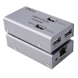 Extensor USB LAN - 1 entrada USB - 4 salidas USB - Longitud máxima de conexión 50m - Plug and Play