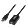 Extensor USB 2.0 - Longitud 5,0 m - Conectores USB A M/H - Activo - Color negro - Trasferencia hasta 480 Mbps
