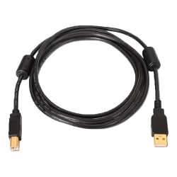 Cable USB 2.0 - Para Impresora - Conectores tipo A/M-B/M - Longitud 5,0 m - Alta calidad (28AWG+22AWG - Color negro